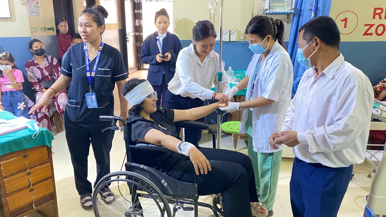 Mock Drill Completed at Provincial Hospital Damauli 2081-11-11